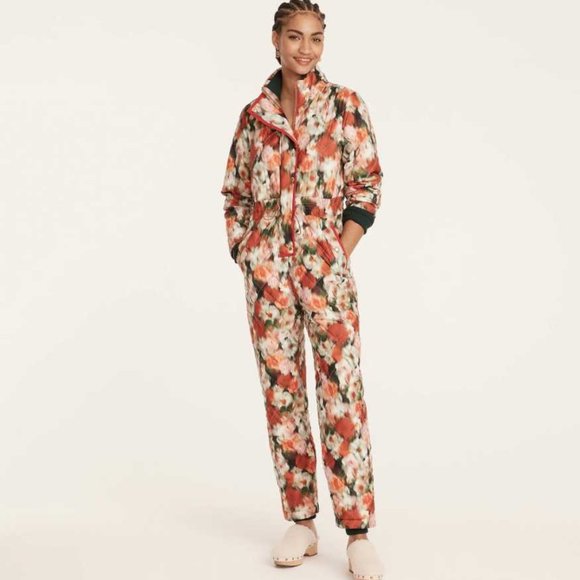 J. Crew Jackets & Blazers - New XS S XL J Crew puffer snowsuit with Primaloft Liberty Hazy Days floral